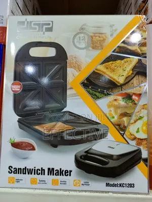 DSP 1400w Kc1203 4-Slice Sandwich Maker Toaster Grill Plate.