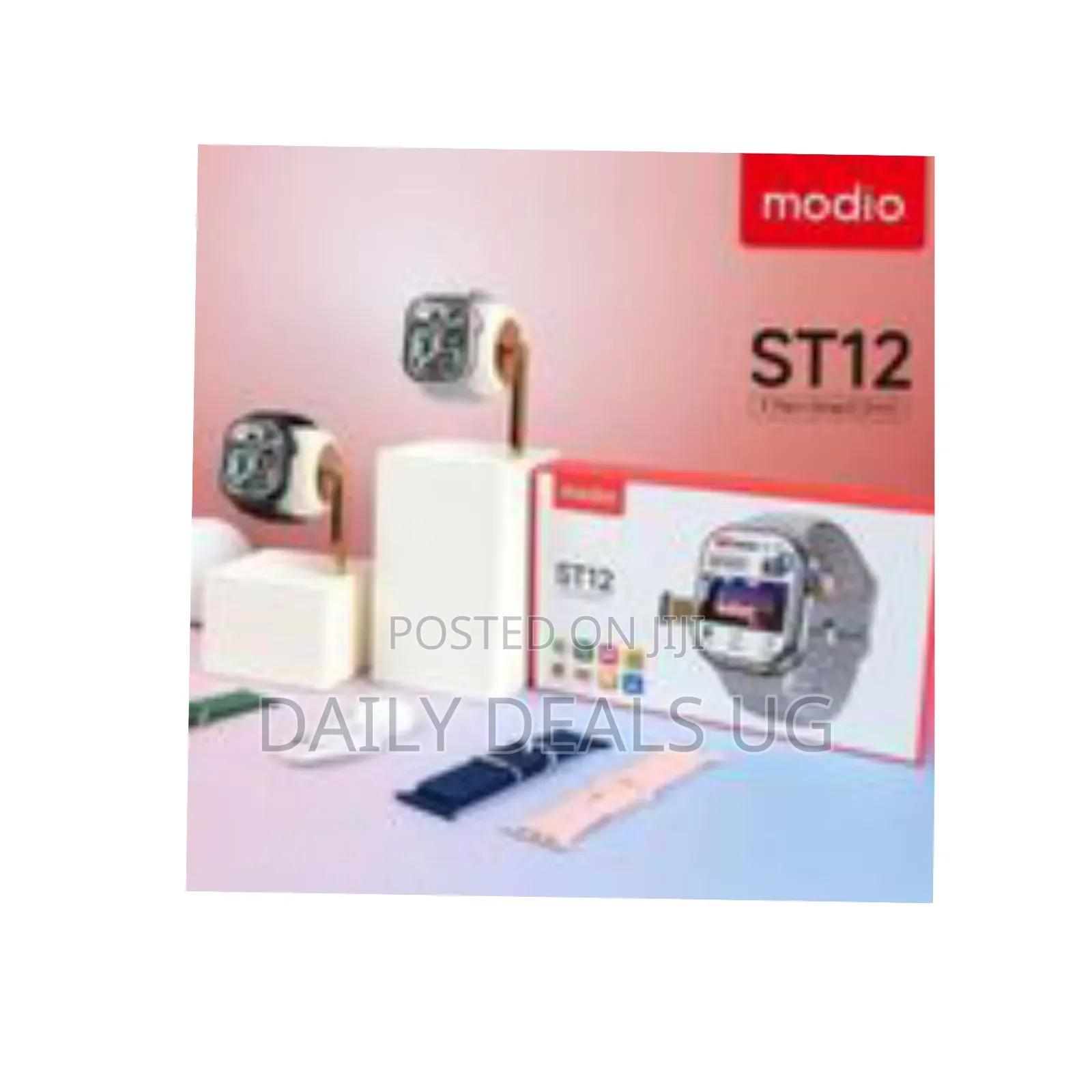 Modio St12 4g Network 2.2 Inch Smartwatch With 3 Pairs Strap