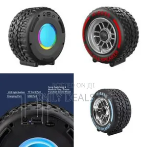 Wireless Portable Bluetooth Speaker Designed Like a Car Tyre