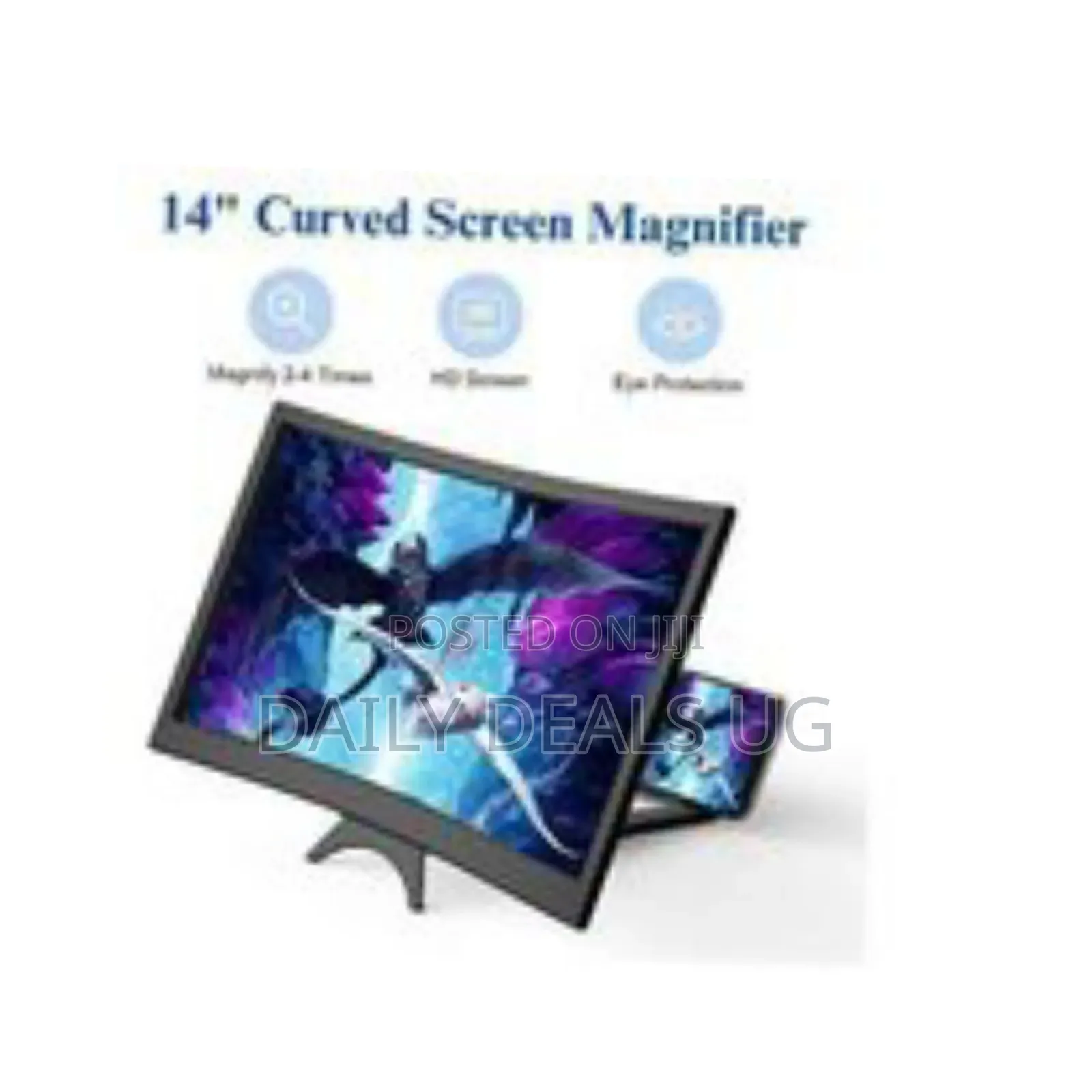 Curved Hd Cell Phone Screen Magnifier - Multicolor
