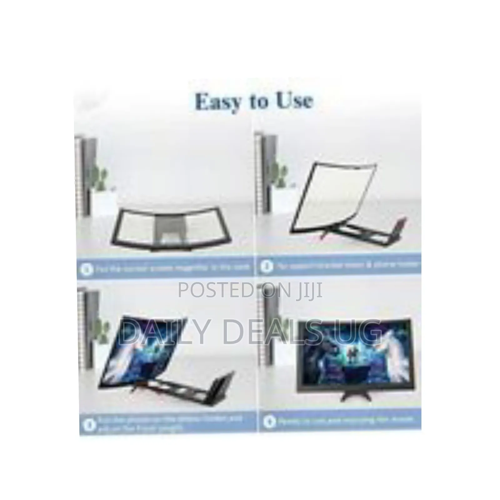 Curved Hd Cell Phone Screen Magnifier - Multicolor