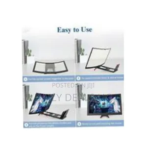 Curved Hd Cell Phone Screen Magnifier - Multicolor