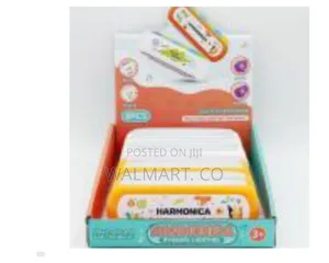 8 Pack Light Plastic 16 Holes Harmonica Music Carton for Ages 3+