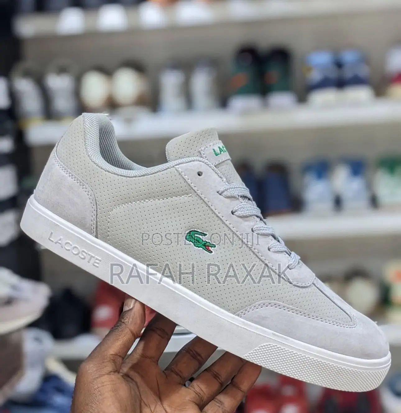 Original Grey Lacoste Low-top Casual Sneakers