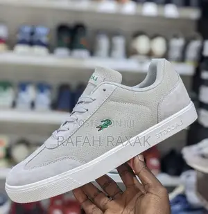 Original Grey Lacoste Low-top Casual Sneakers