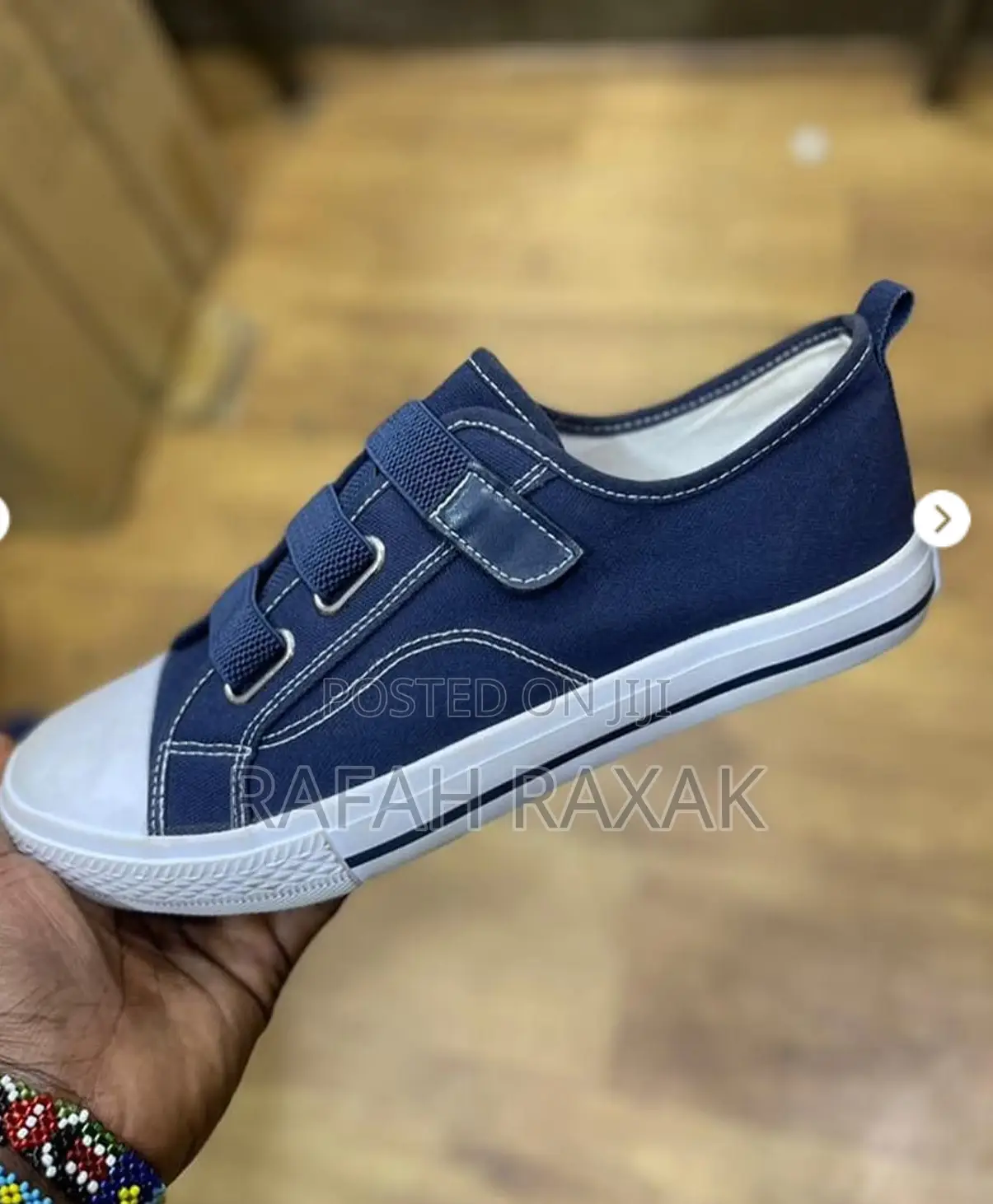 New Classic Navy Blue Leopard Easy Low Shoes