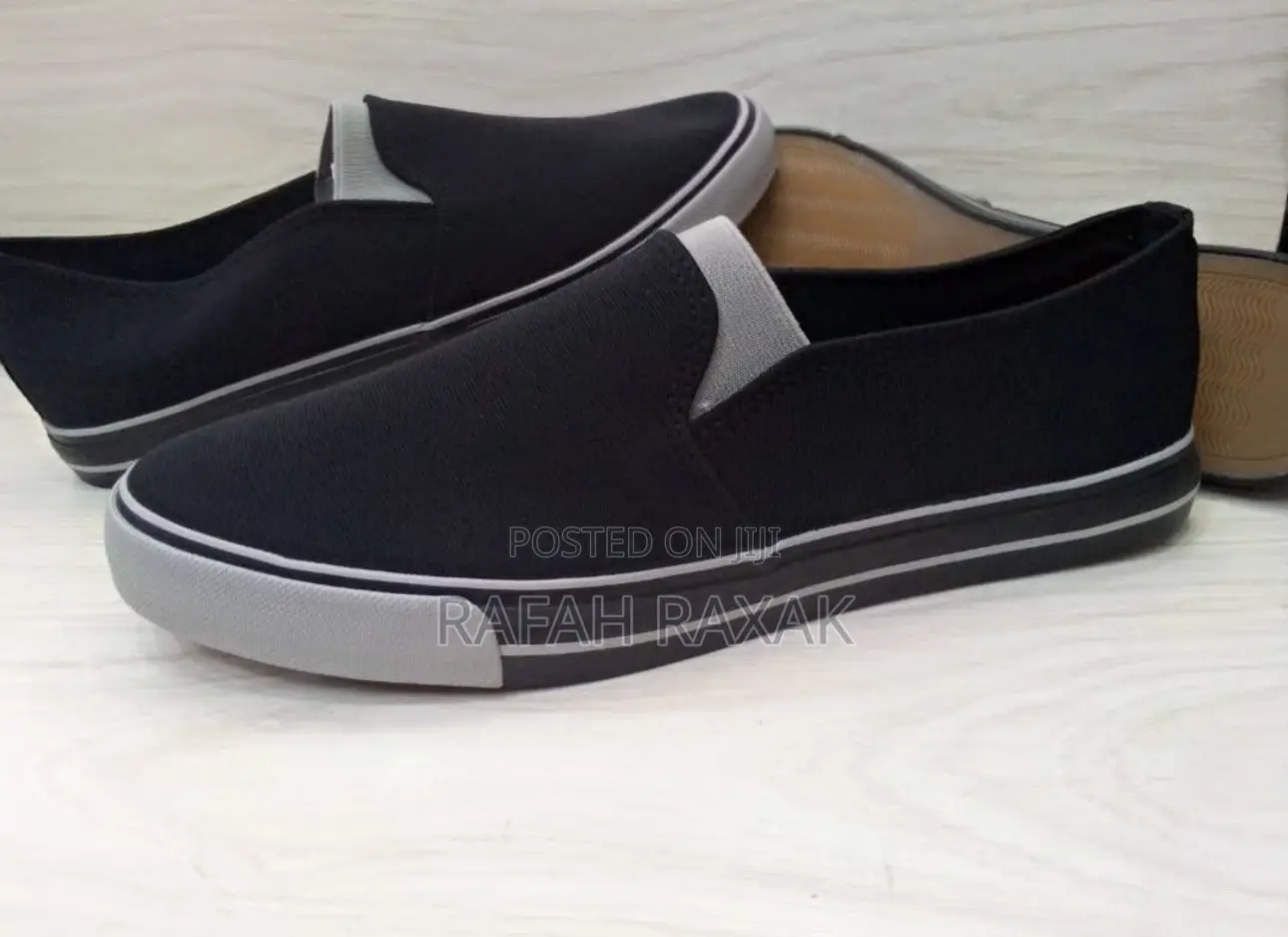 New Classic Black Leopard Canvas Slip-on Easy Shoes