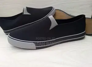 New Classic Black Leopard Canvas Slip-on Easy Shoes