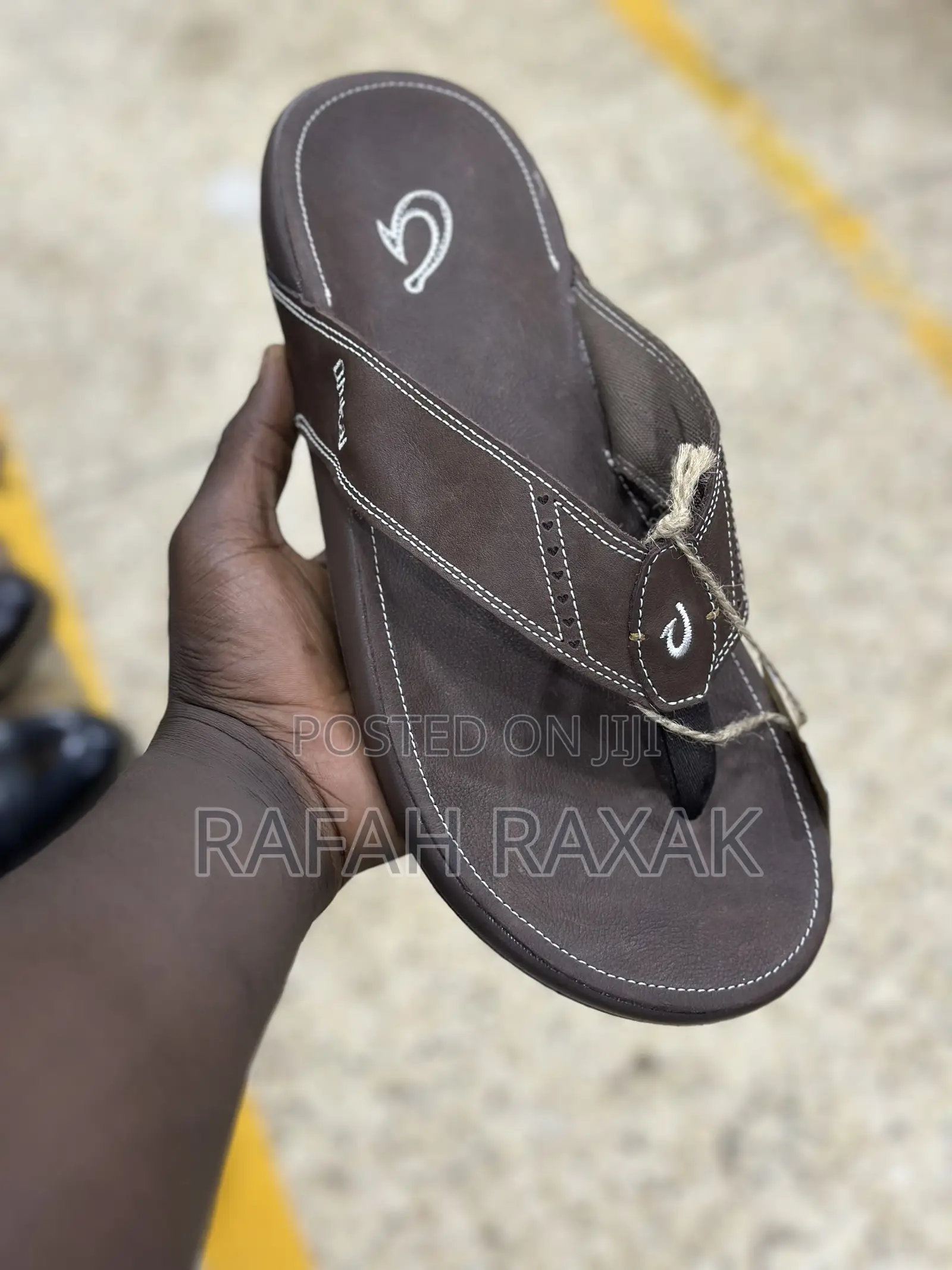 Original Men’S Brown Olukai Flip Flop Leather Sandals