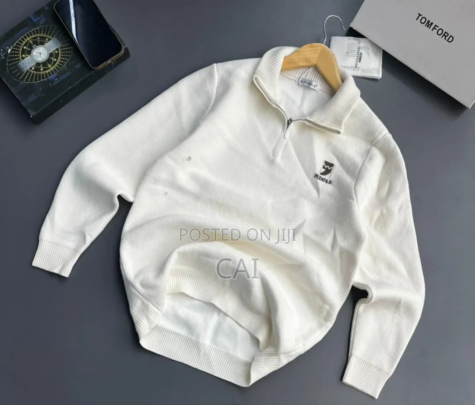 Prize Win Quarter Zip Sweater