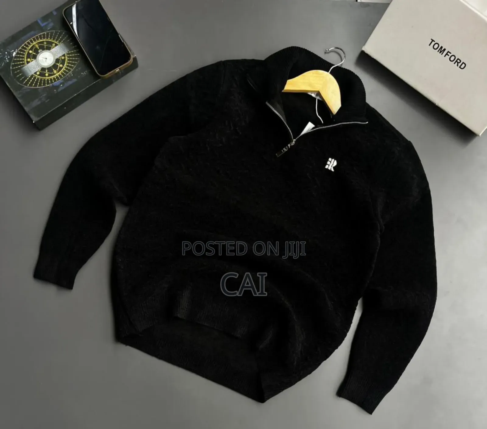 Prize Win Quarter Zip Sweater
