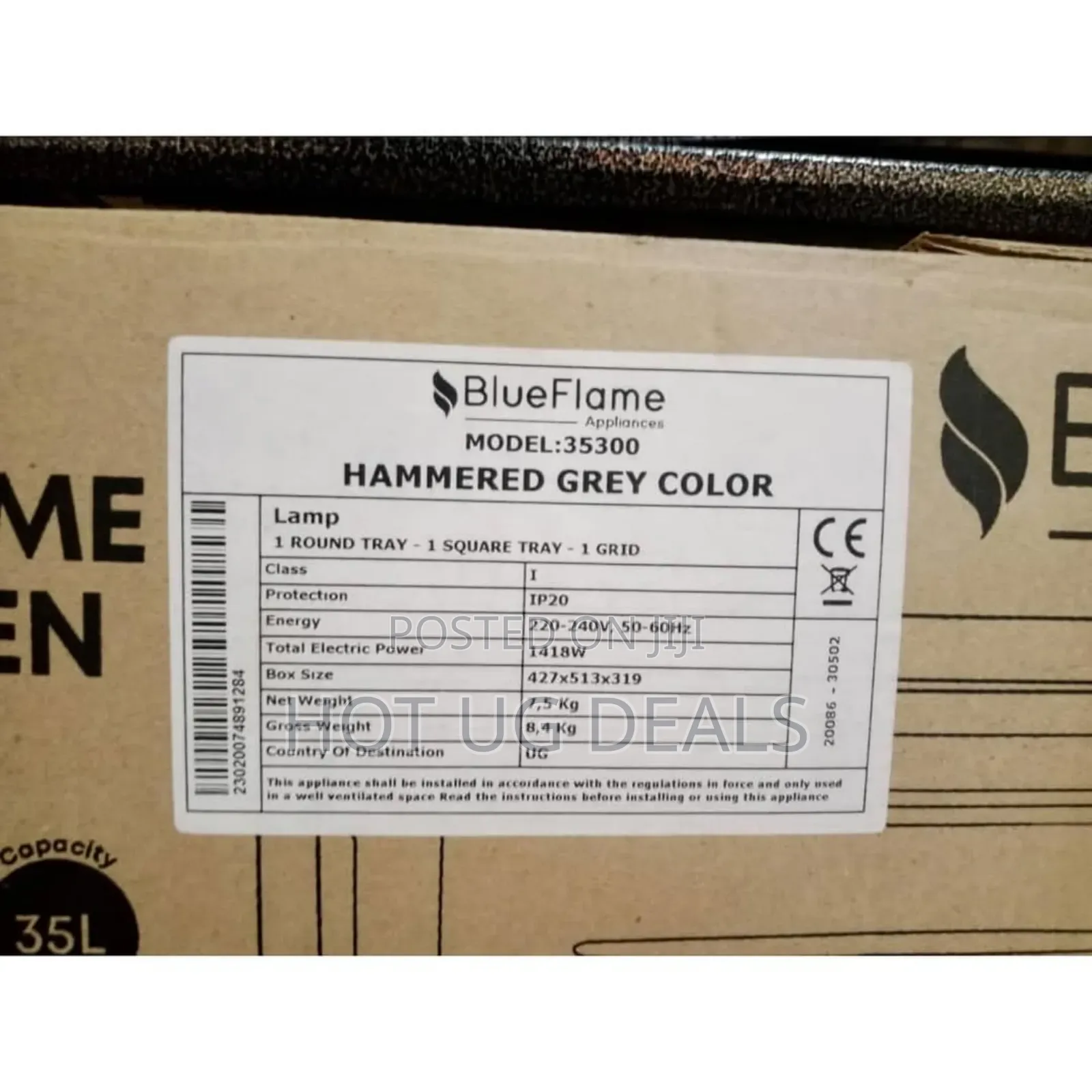 Blueflame 35 Electric Liters Mini Oven ? Inox (3yrs Wrnty)