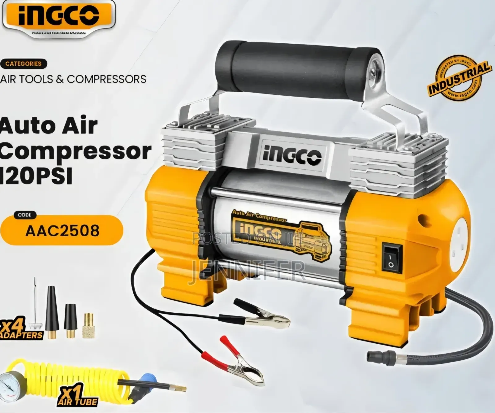 Ingco Aac2508 Auto Air Compressor.