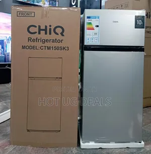 Chiq 150l (Net 112l) Double Door Top Freezer Refrigerator,