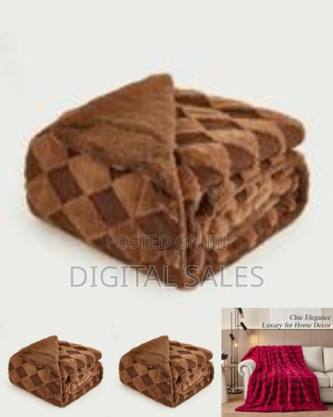 Cozy Plush Faux Fur Throw Blanket