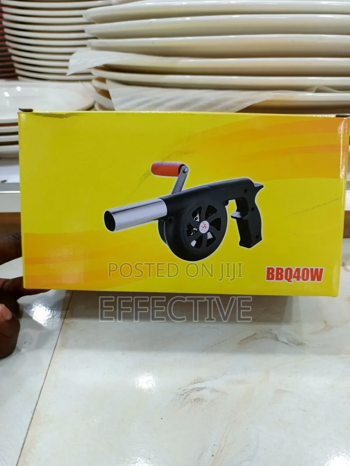 Hand-Crank or Air Blower.