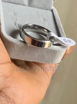 Size 11 Stainless Steel Silver Comfort Fit Wedding Band.