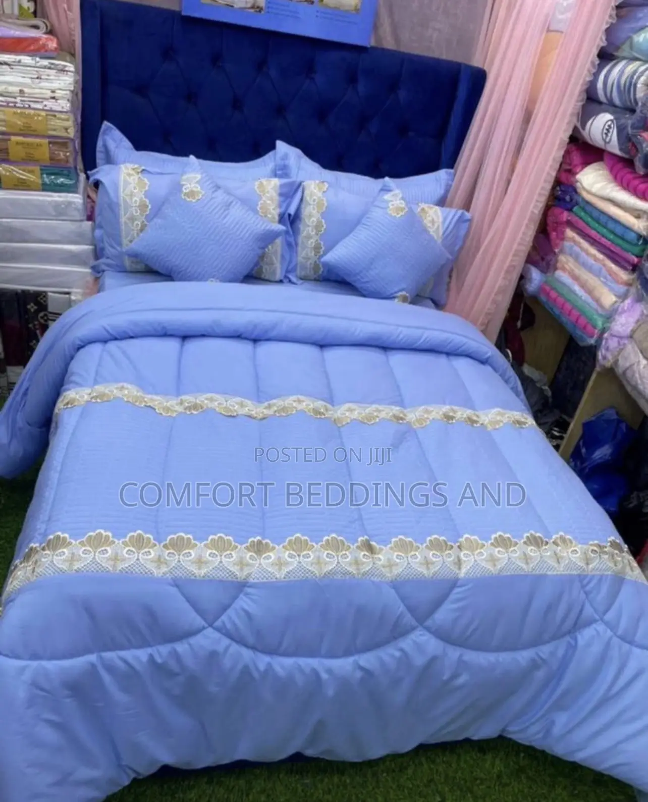 10 Peice Duvet Blue