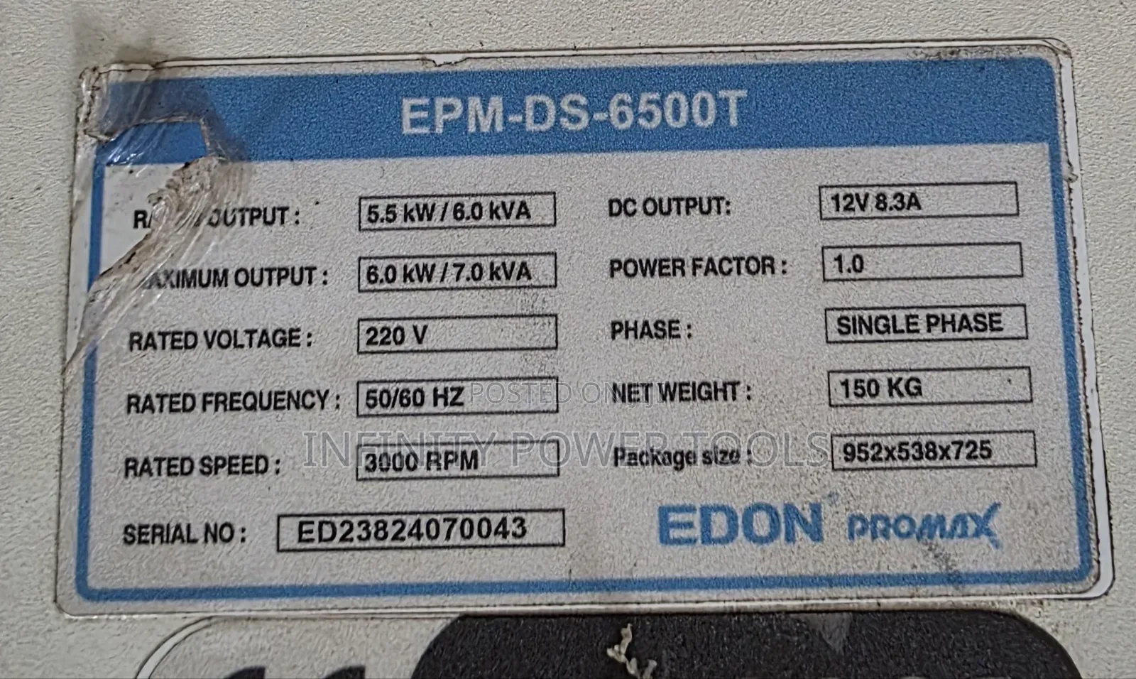 Edon Promax Generator 7kva