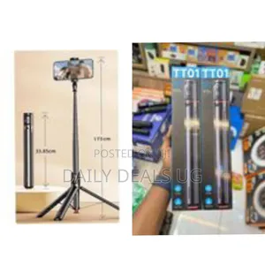 Tt01 Extendable Bluetooth Selfie Stick Tripod, 69.6" Automatic Tripod