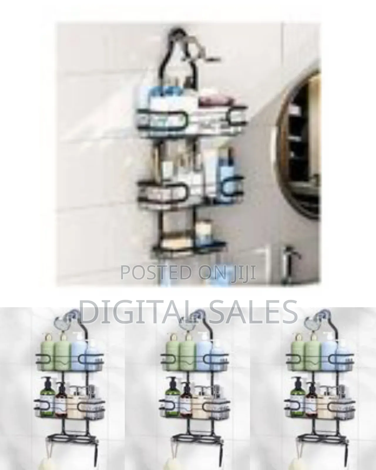 3-Tier Over-the-Door Shower Caddy Organizer