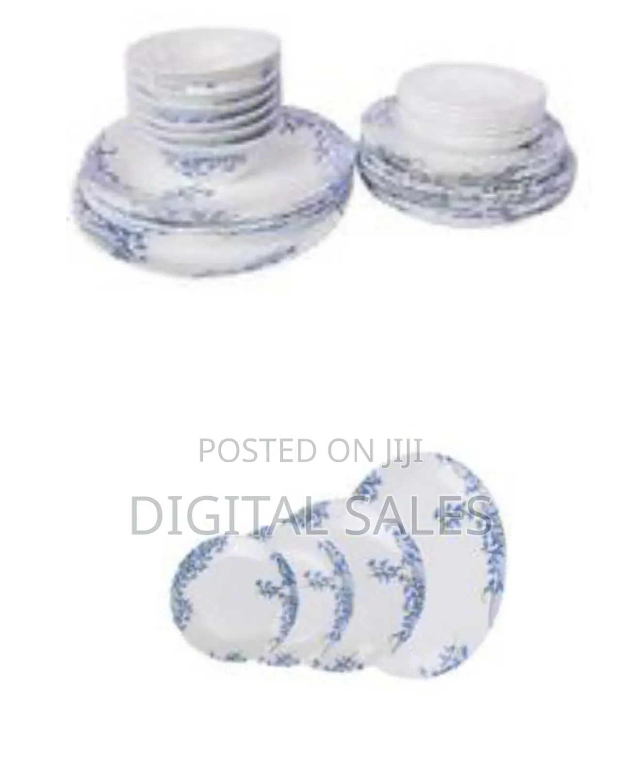 Elegant Floral Dinnerware Plate Set (26 Pieces)