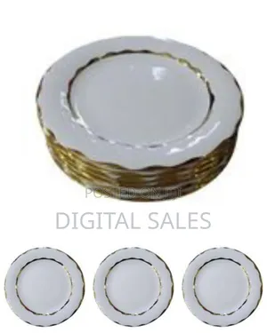 6 Piece Set Of Elegant Ceramic Plates