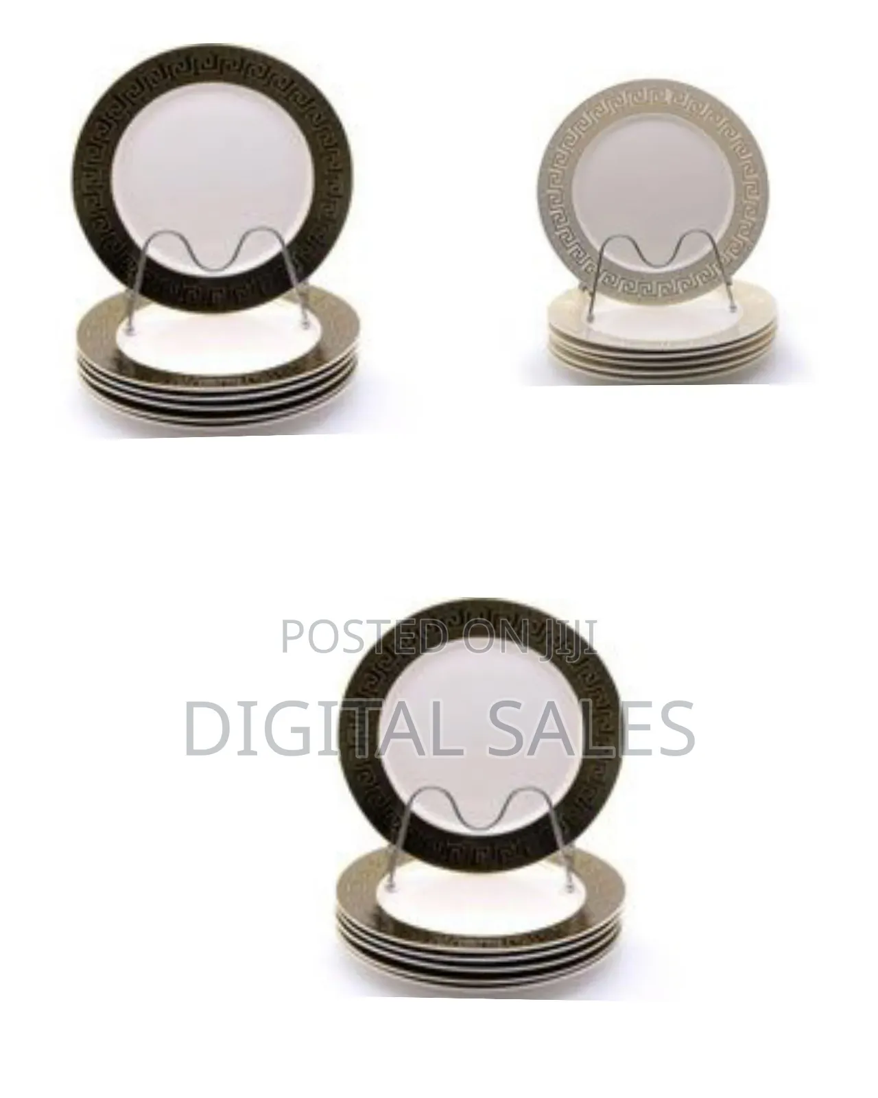 Set of 6 Decorative Dinner Plates - Multicolor