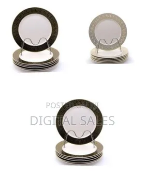 Set of 6 Decorative Dinner Plates - Multicolor