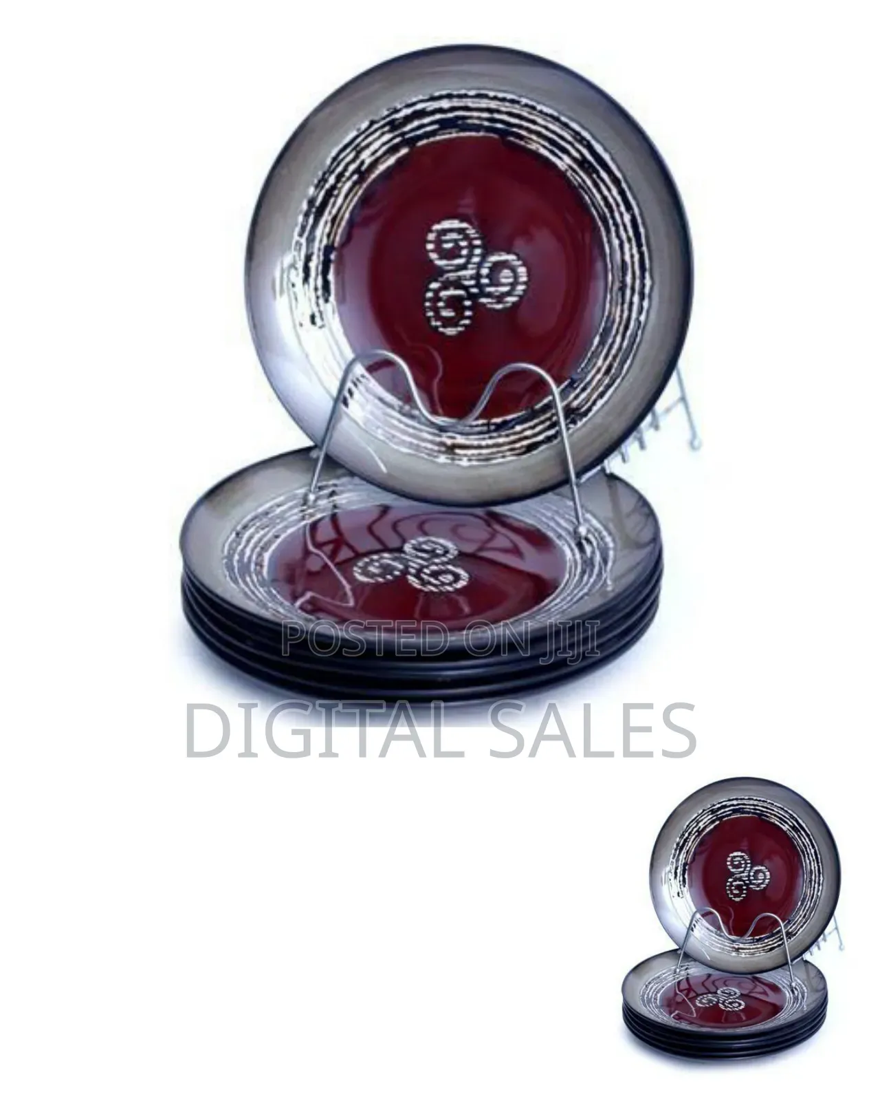 Set of 6 Ceramic Dinner Plates