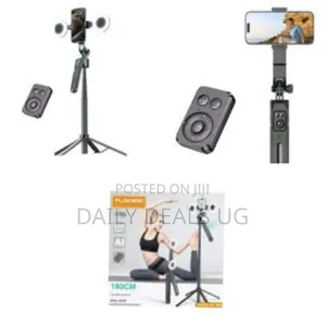 Intelligent Ai Selfie Stick Tripod With Remote - Multicolor