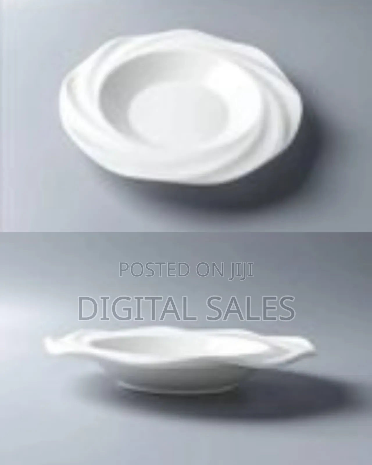 6 Flower Shaped Melamine Plates