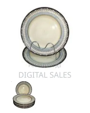 Set of 6 Decorative Ceramic Serving Plates