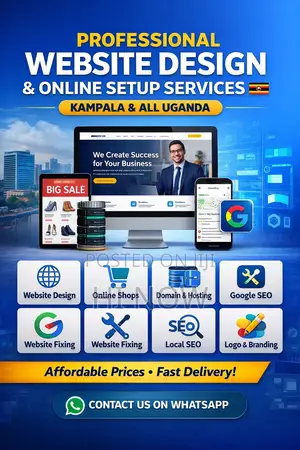 Professional Website Design Online Setup Services in Uganda