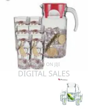 Luminarc Elegant Glass Pitcher and Tumbler Set - 7 Pieces