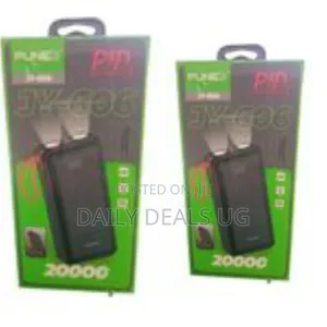 Punex Jy-606 Power Bank With 2 Flash Lights 4 Cables