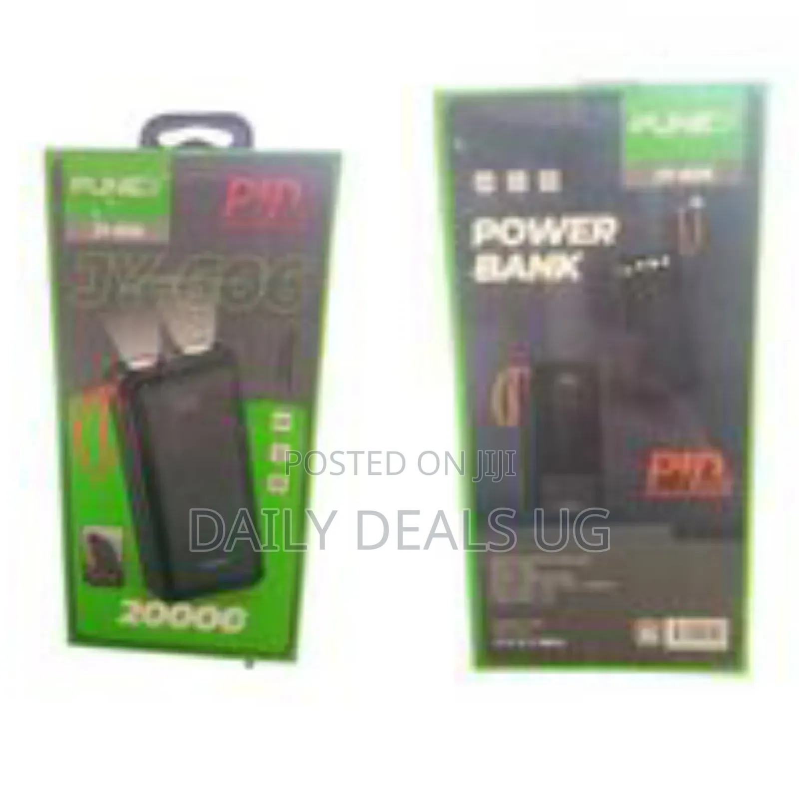 Punex Jy-606 Power Bank With 2 Flash Lights 4 Cables