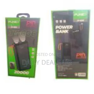 Punex Jy-606 Power Bank With 2 Flash Lights 4 Cables