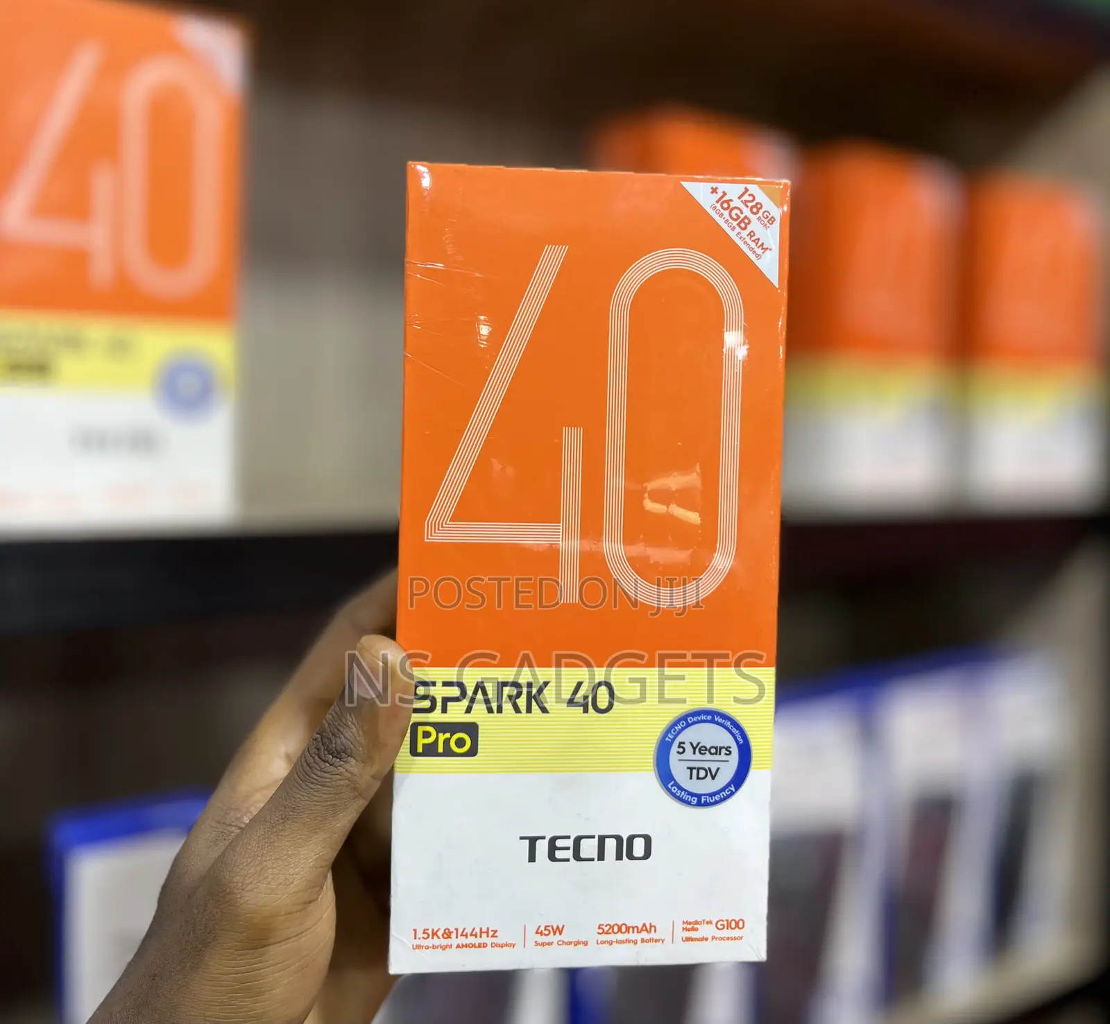 New Tecno Spark 40 Pro 128 GB Black