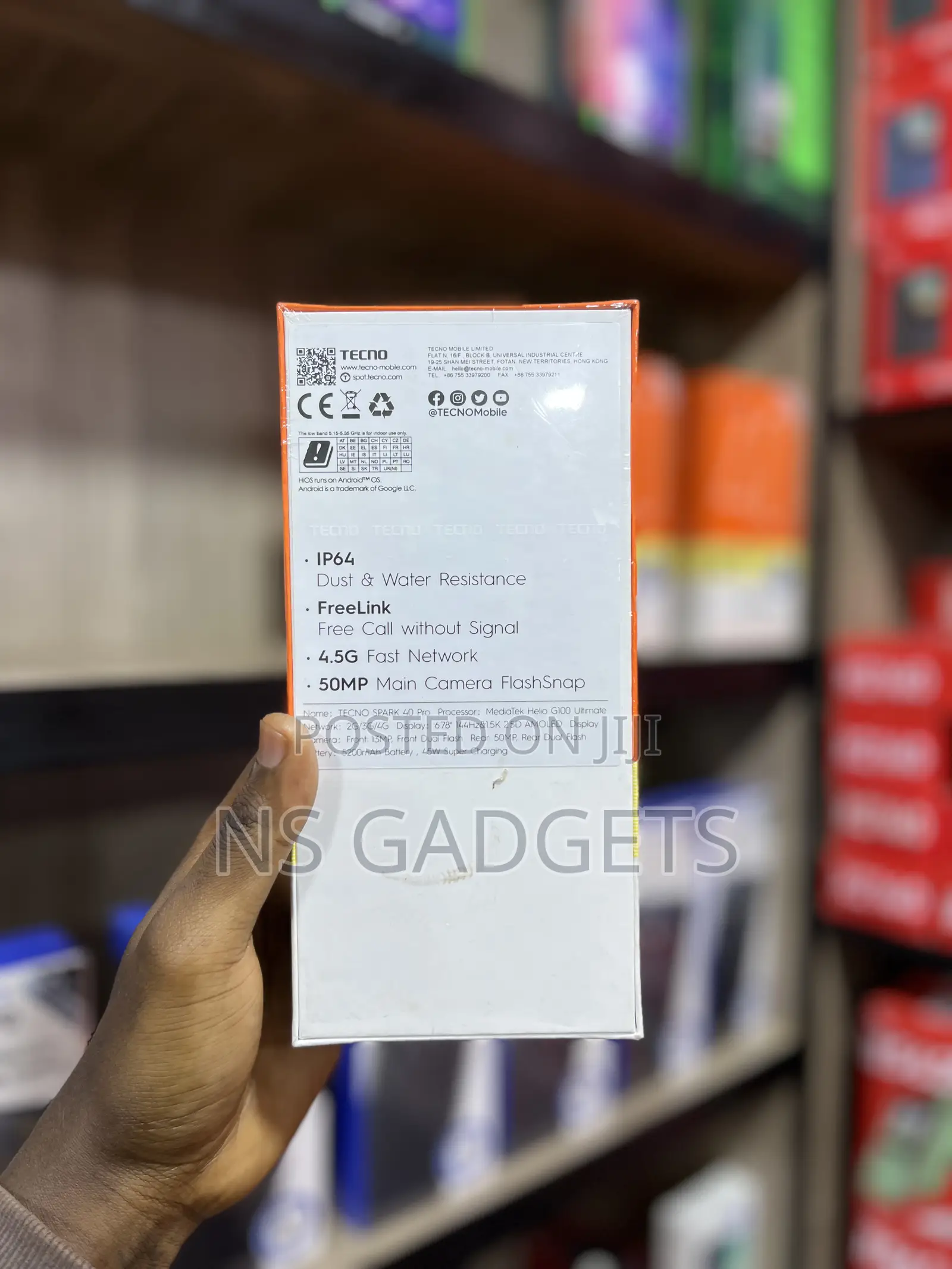 New Tecno Spark 40 Pro 128 GB Black