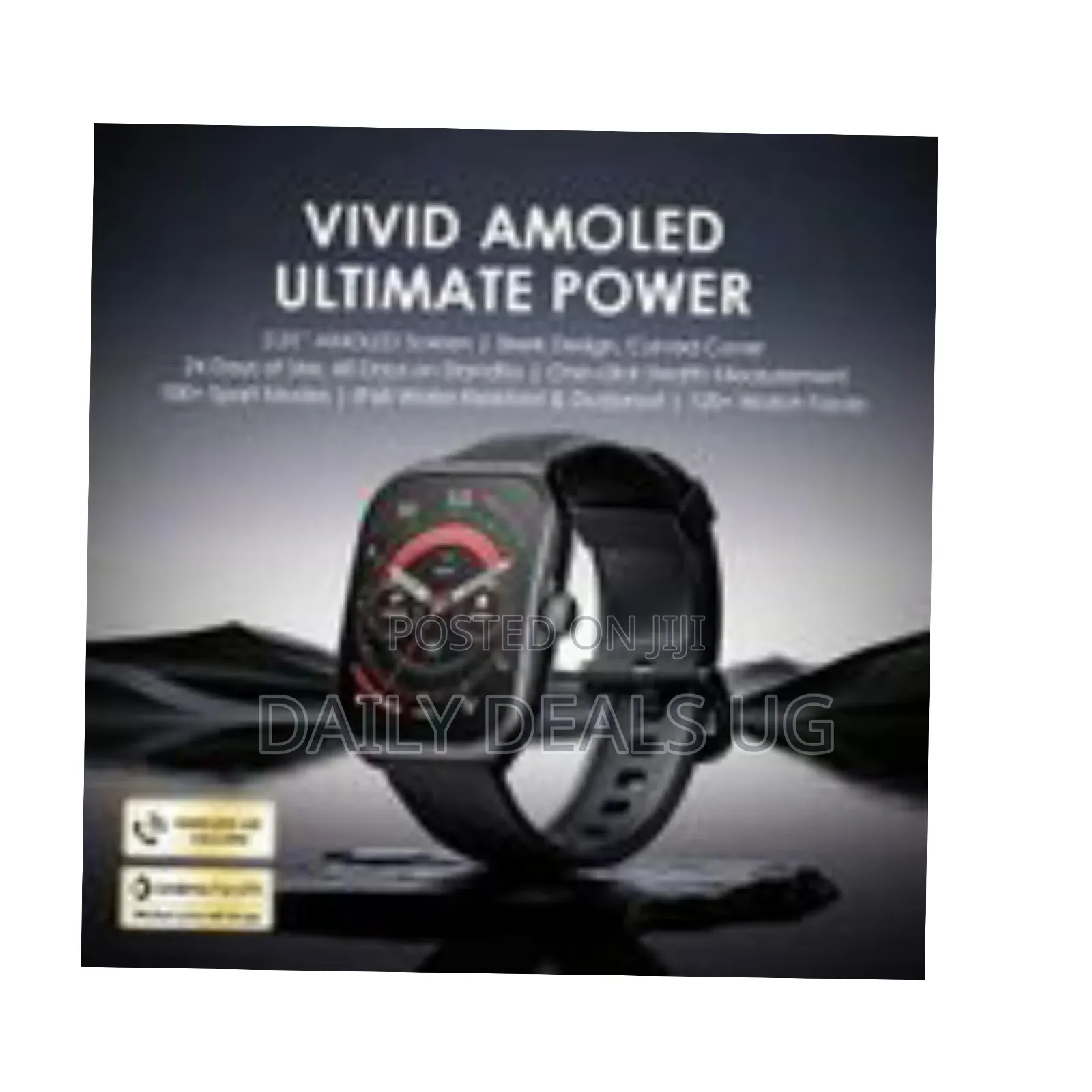 Oraimo Nova Am 2.01" Amoled Screen Display Curved Cover Smart Watch