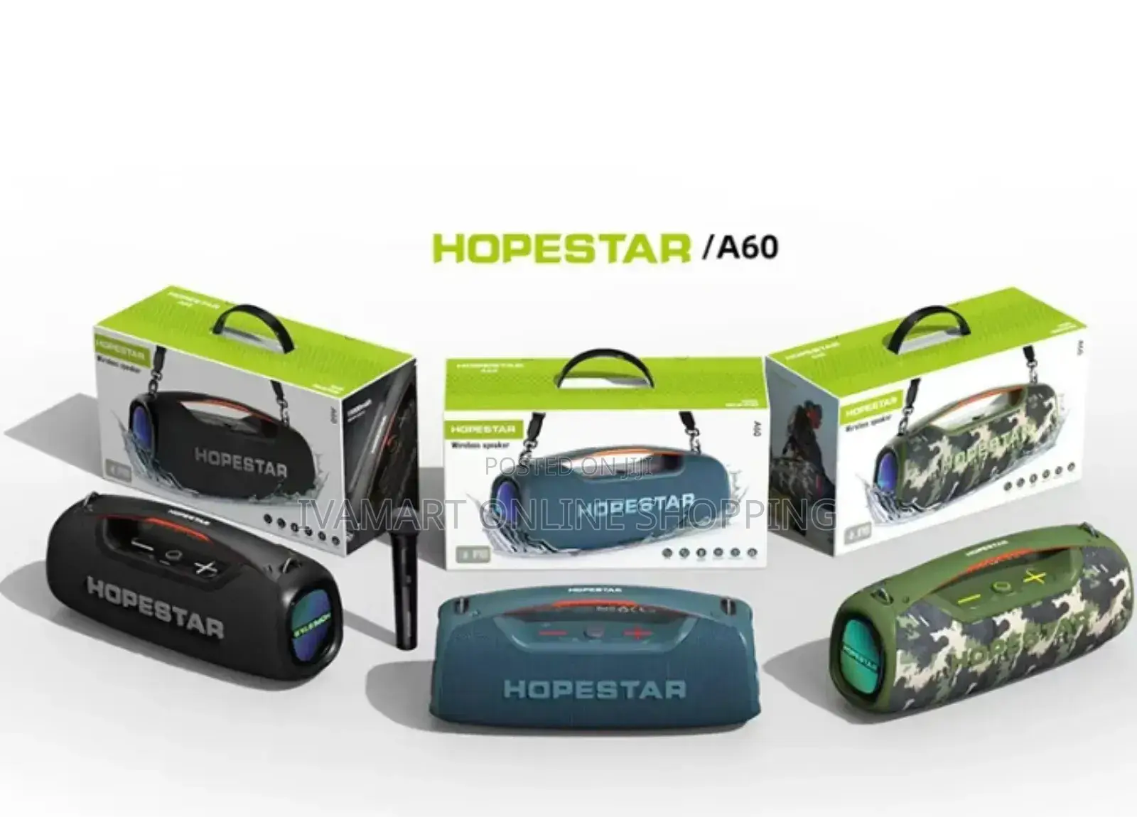 Hopestar A60 Portable Bluetooth Speaker - Powerful Bass, Waterproof