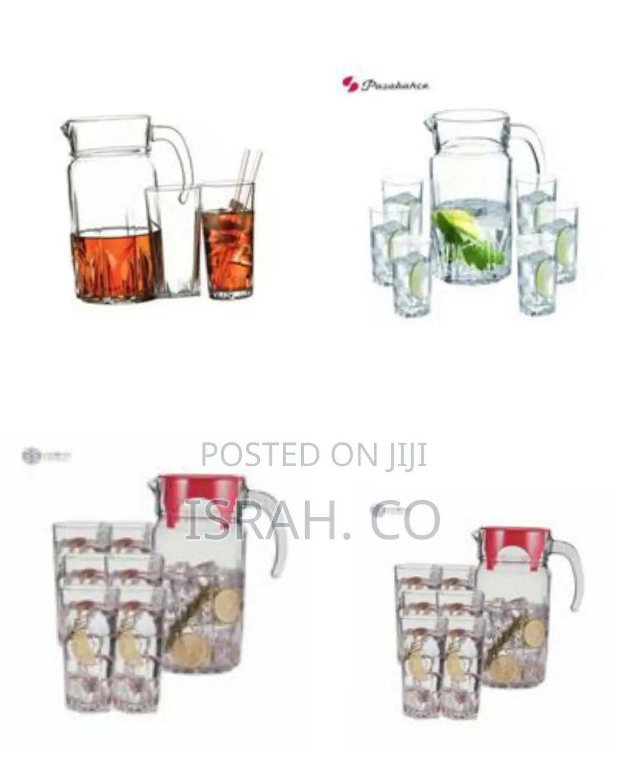 Luminarc Elegant Glass Pitcher and Tumbler Set - 7 Pieces