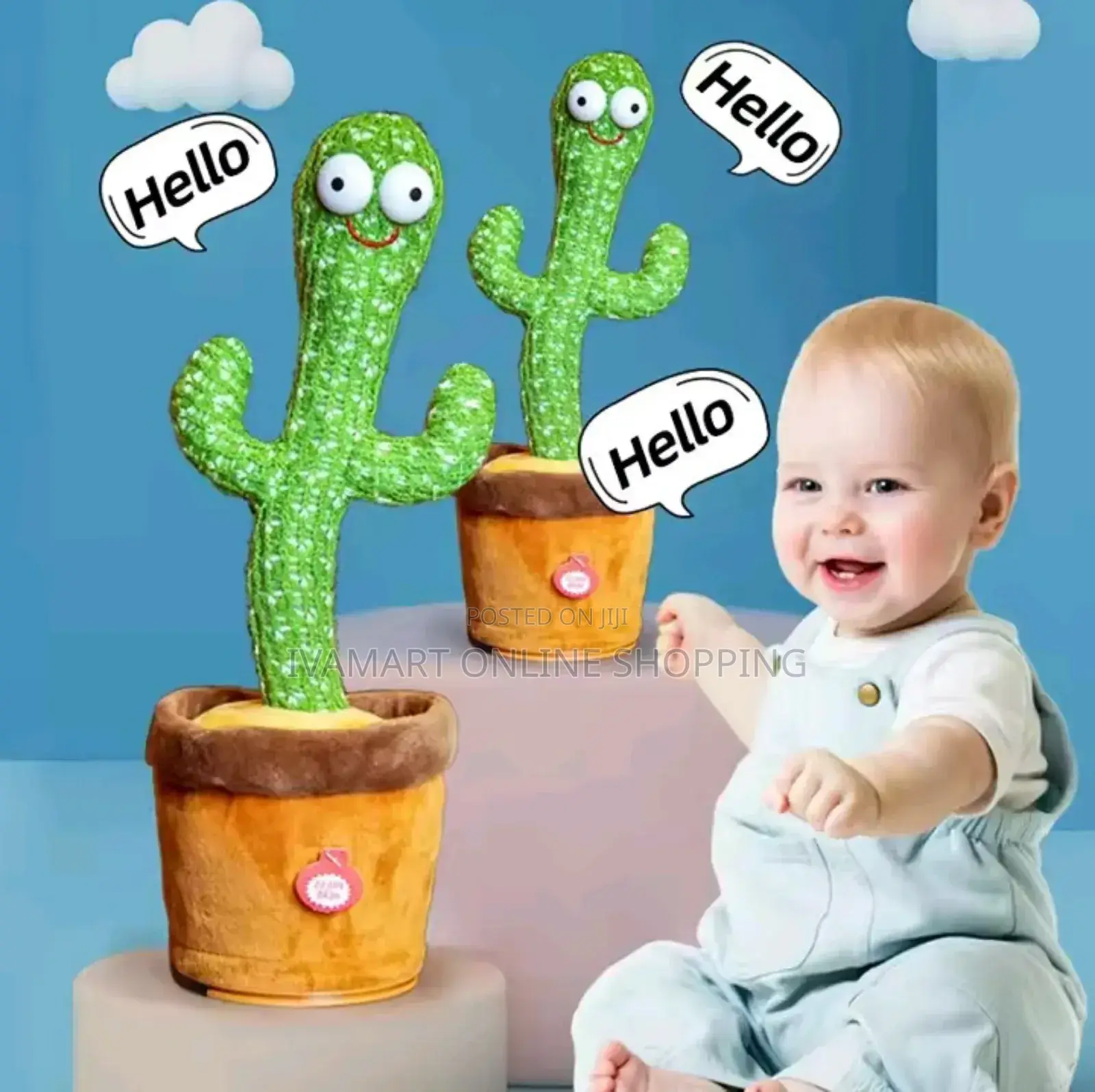 Talking /Dancing Cactus Toy for Kids - Rechargeable