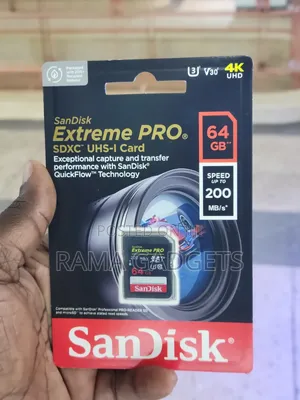 64gbsandisk Extreme Pro SDXC Uhs-I Card