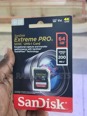 64gbsandisk Extreme Pro SDXC Uhs-I Card