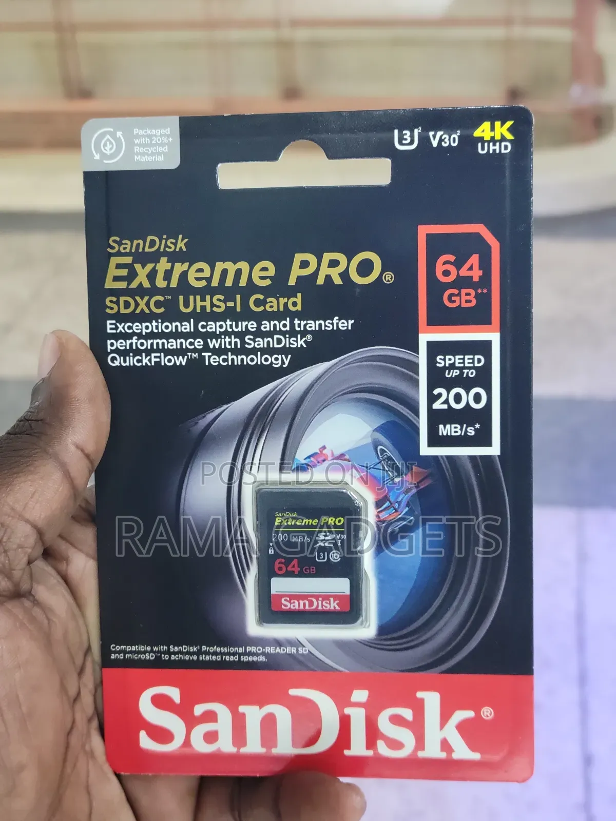 64gbsandisk Extreme Pro SDXC Uhs-I Card