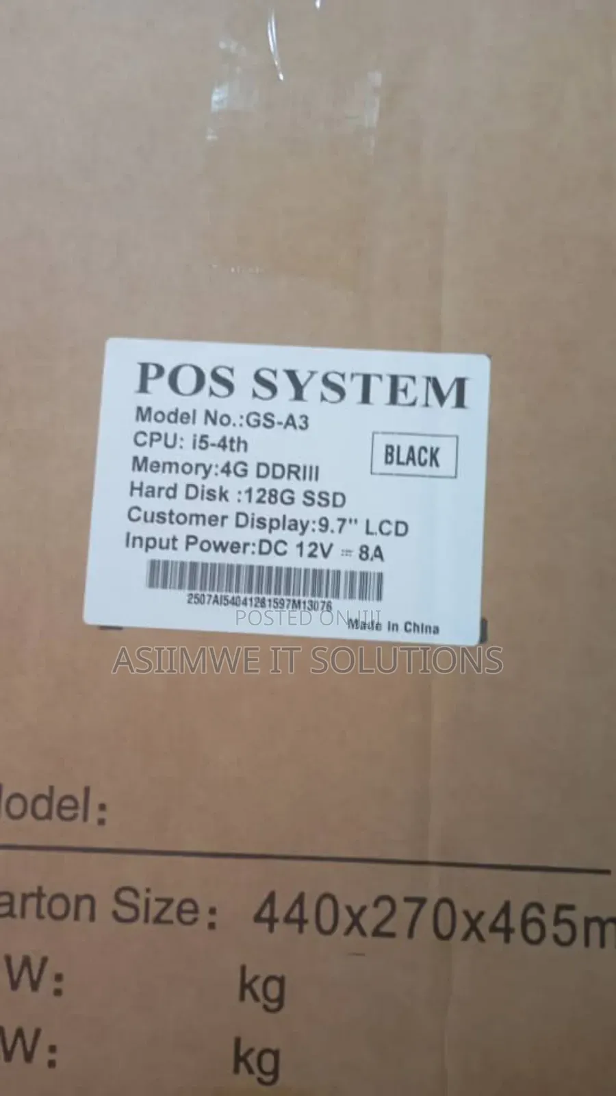 A3 Pos Machine
