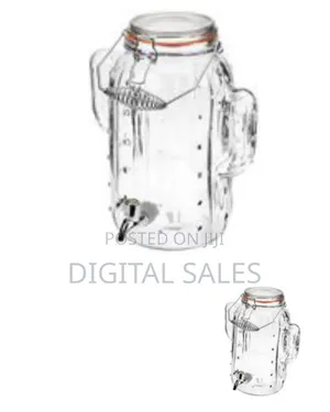 Cactus-Shaped Glass Beverage Dispenser