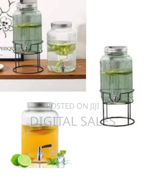 6 Liter Glass Beverage Dispenser